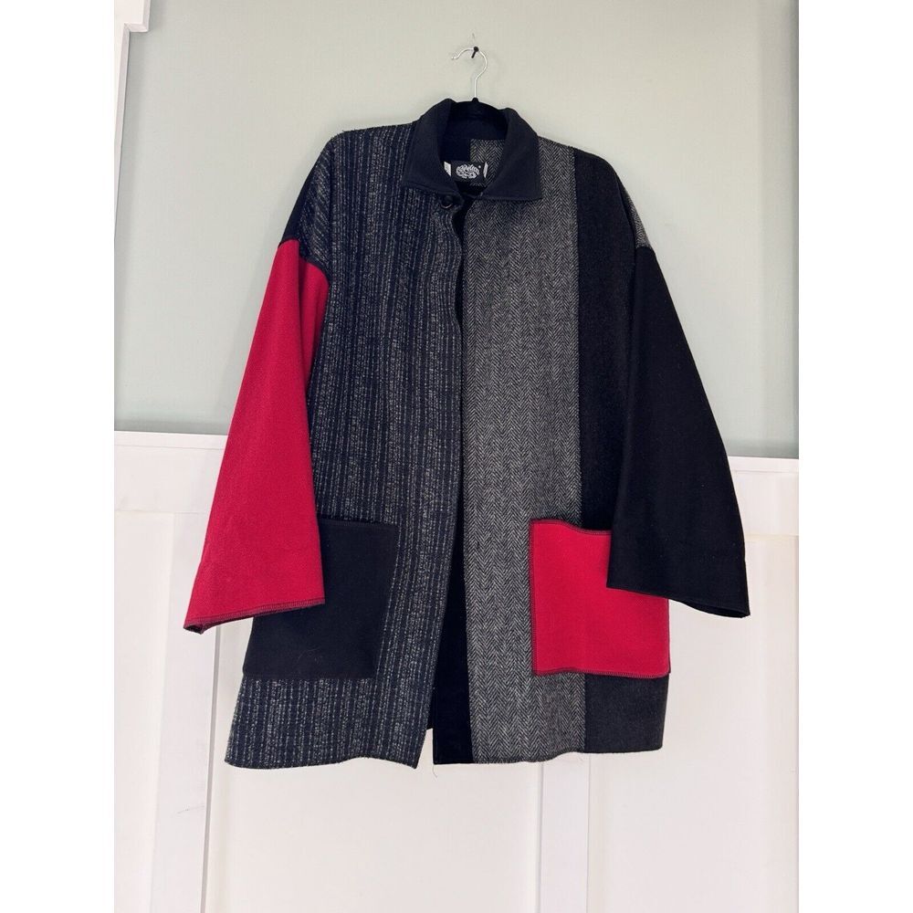 Cameleon Jacket‎ Patchwork Wool size XS Colorblock Pattern